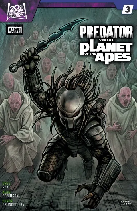 Predator vs. The Planet Of The Apes (2026) #3 cover